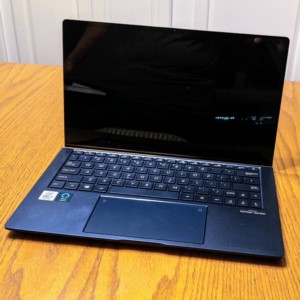 ASUS Zenbook 13 with i7 (10th Gen), 16GB Ram, and 512GB SSD.