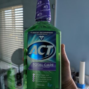 ACT Mouthwash for better oral health.