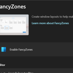 Download PowerToys to enable FancyZone, a free utility by Microsoft.
