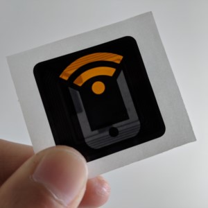 A NFC tag in sticker form that can be used to automate android devices.