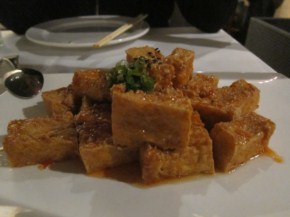 Crispy Tofu tossed in sweet chili sauce. Another one of the better appetizers, the tofu was crispy, and a perfect combination with the sweet chili sauce.